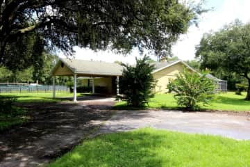 House entrance, with porch.