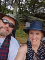 Tod and Jennifer at the Grandfather Mountain Highland Games in North Carolina, US.