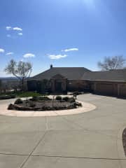 Circular drive. Gated entry.