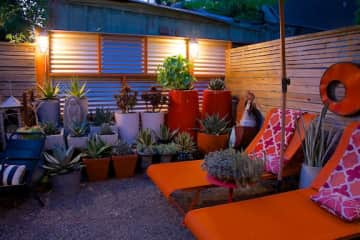 backyard lounge area