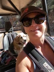 My Bella and me cruising the Arizona desert.