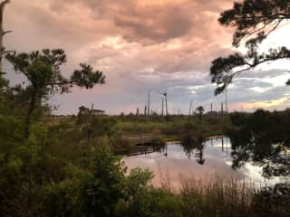 Great sunsets across the marsh