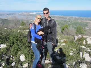 Family hike outside Valencia