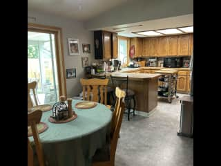 Dining and kitchen area