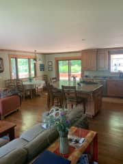 Living room kitchen area