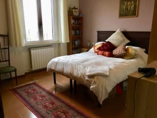 The comfortable guest room... Great views on any day!