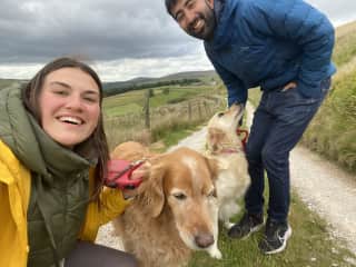 Walkies with Hector and Hera