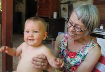 Looking after my godson, Leonardo