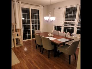 Dinning room right off the kitchen which leads to the deck.