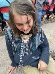 My son Yonah and a Chihuahua he fell in love with when we traveled to Oaxaca Mexico.
