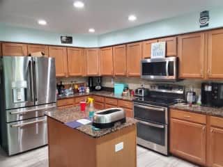 Kitchen with double oven, microwave, refrigerator, dishwasher and sink disposal.

We have a full house soft water system with reverse osmosis filtration.