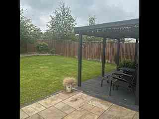 Sunny back garden