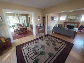 Entry, living room, dining room