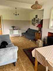 Living room and Yoko on her favourite seat!