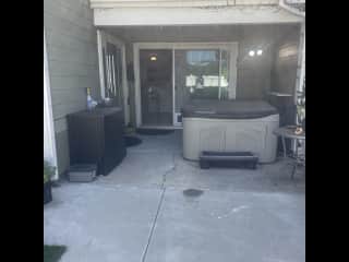 Private hot tub