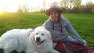 Hanging at the park with snowball.