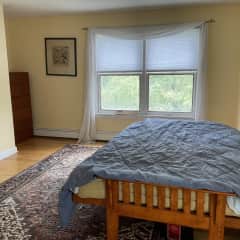 Spare bedroom. The bed is a folding futon couch