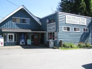 The historic Halfmoon Bay General Store is only a 10-minute walk from the house.