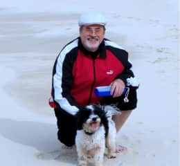 On dog beach in Noosa... Winter 2010