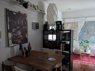 Dining room part of our open plan kitchen/dining/living space