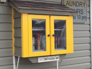 Little Free Library serves residents and visitors.