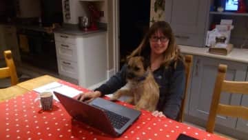 Hamish liked to help us produce House Sitting Magazine