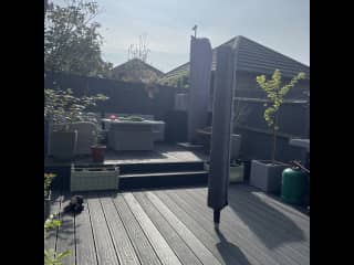 Relaxing garden area