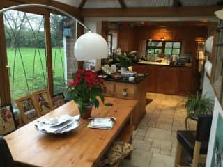 Kitchen and Conservatory