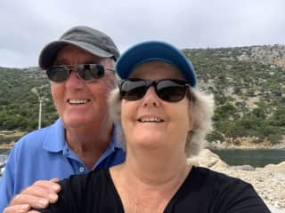 Chris and Lesley in Greece 2022