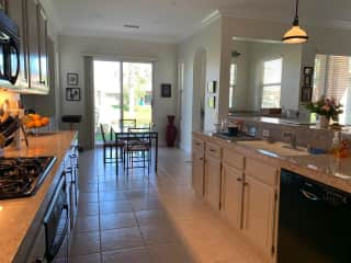 Kitchen and dining area