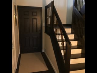 Front Door (Inside) and Stairs to Top Level