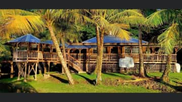 Ocean front home with huge decks