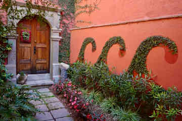 Entryway and front door