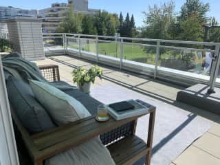 View on the patio