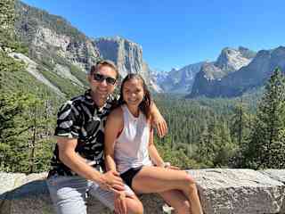 Jeremy and Kasia in Yosemite National Park (September, 2023).