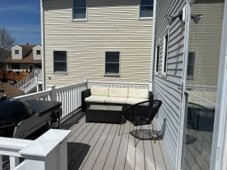 Back Deck with Webber Charcoal Grill