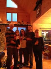 Our youngest son, Kirk and family at the cottage.