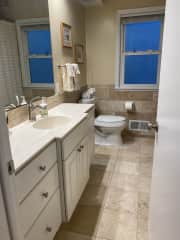 Guest bath with full tub and shower