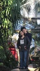 Checking out the plants at the Rawlings Conservatory in Druid Hill Park in Baltimore, MD