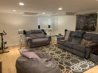 Basement rec room