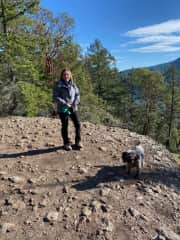 Annie loves to join us on our hikes.