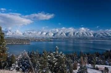 Flathead Lake which is less than 2 miles from the house.