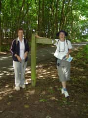 Start of Peddars Way walk with my sister