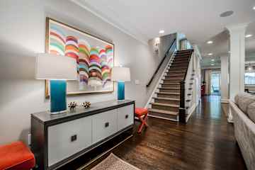 Entry that opens to the living room.