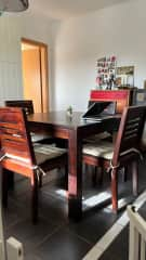 Dining space in the kitchen area