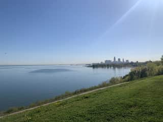 Bike the towpath from Edgewater Park (pictured) all the way to Cuyahoga Valley National Park!