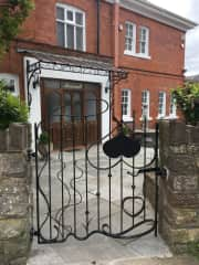 Front door and gate.