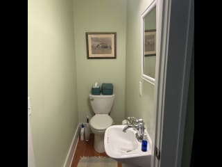 Downstairs powder room