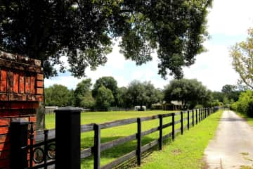 Entrance of property and driveway.