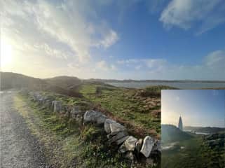 The Beacon in Baltimore, West Cork.  5km drive from our home or a walk from our home to Cunnamore Pier and take the ferry to Baltimore, have lunch at the Algiers Inn. A 2.5 hr journey. Please call  Kevin, Ross or Luca on
+353 (0)86-8092447 to schedule.